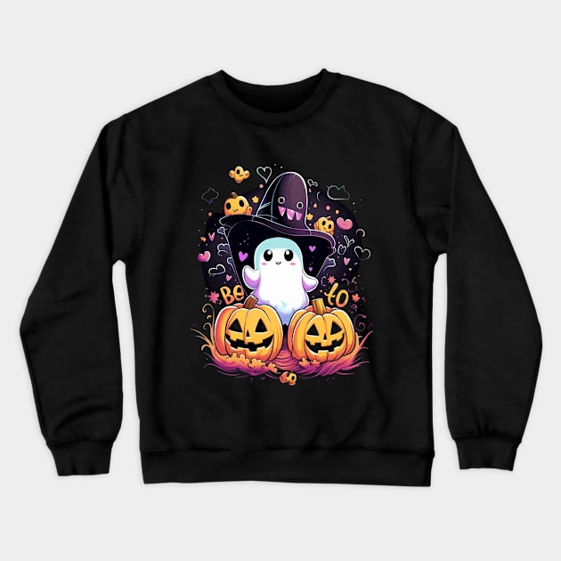 pumpkin boo Crewneck Sweatshirt by WoodShop93